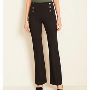 Ann Taylor women’s black sailor flare trouser 10